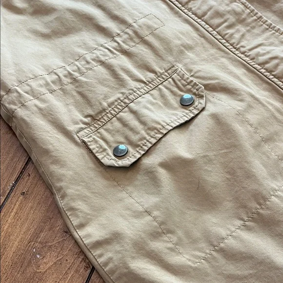 Forever 21 Tan Utility Jacket with Faux Fur Hood - Picture 5 of 16